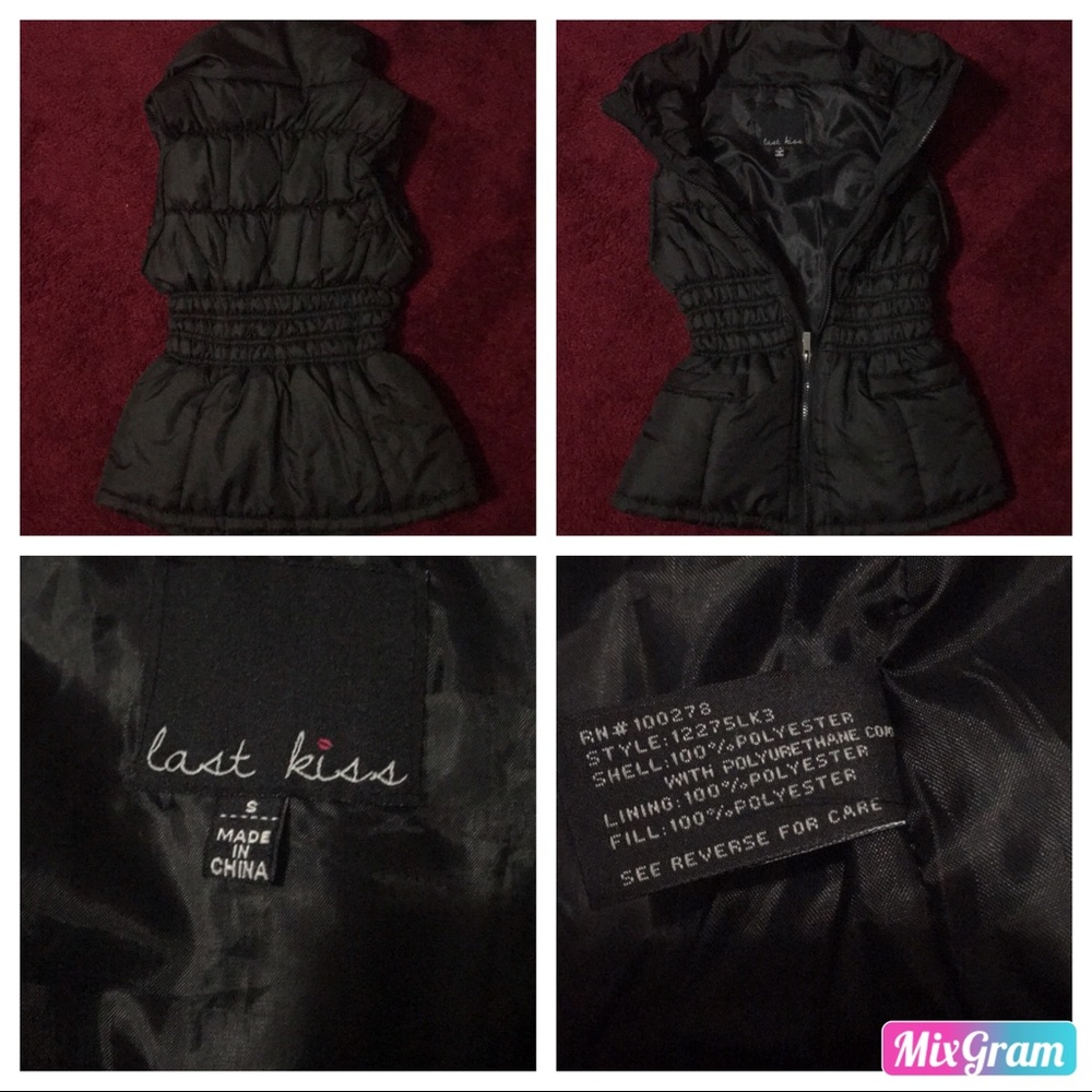 🌺 LAST KISS 😙 PUFFER VEST SIZE SMALL 🌺